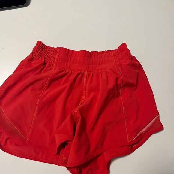 lululemon athletica Pants - Red lululemon hotty hot shorts 4”